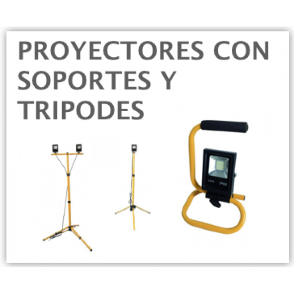 Proyectores con trípodes y soportes 